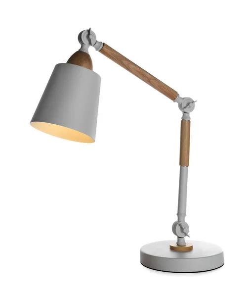 Stylish Modern Desk Lamp Isolated White — Stock Photo, Image