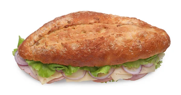 위에서 야채와 치즈를 맛있는 샌드위치 — 스톡 사진
