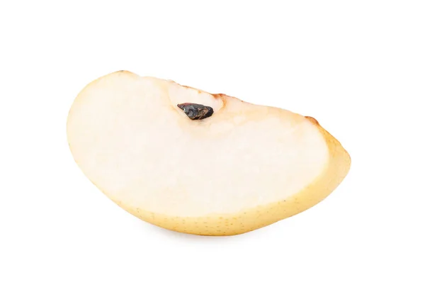 白色的新鲜苹果梨子片 — 图库照片