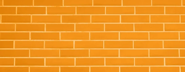 Υφή Από Φωτεινό Πορτοκαλί Τούβλο Τοίχο Φόντο Banner Σχεδιασμό — Φωτογραφία Αρχείου