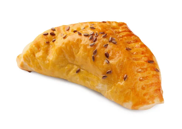 Fresh Delicious Puff Pastry Cheese White Background — Stock Photo, Image