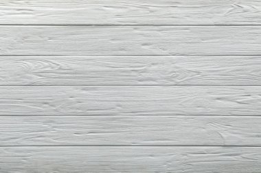 Arkaplan olarak beyaz ahşap yüzey dokusu, üst görünüm