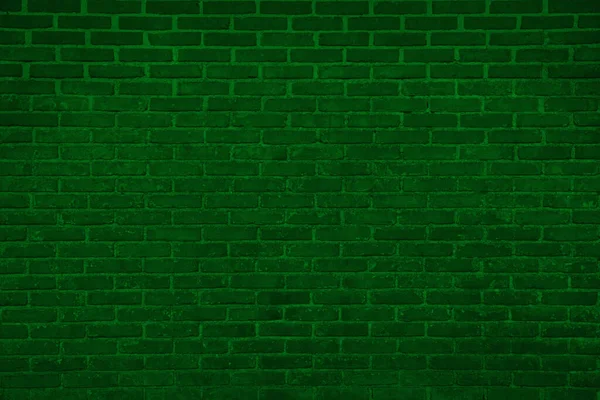 Texture Dark Green Brick Wall Background — Stock Photo, Image