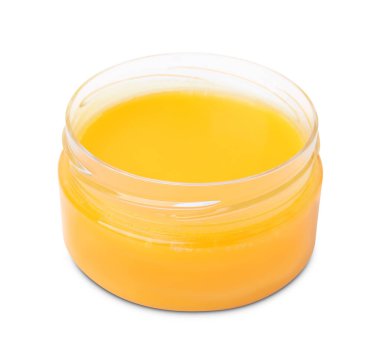 Beyaz petrolatum kavanozunu aç