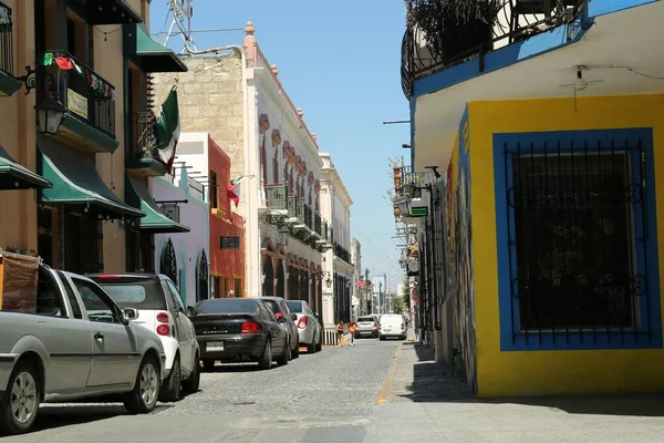 Monterrey Nuevo Leon México Septiembre 2022 Hermosa Vista Calle Ciudad —  Fotos de Stock