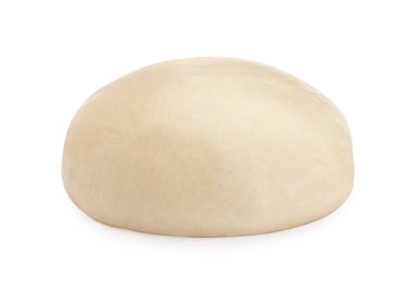 Beyazın üzerine izole edilmiş hamur işleri için taze maya.