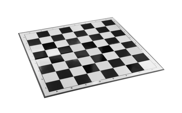 Prázdná Šachovnice Barevné Hry Izolovaná Bílém — Stock fotografie