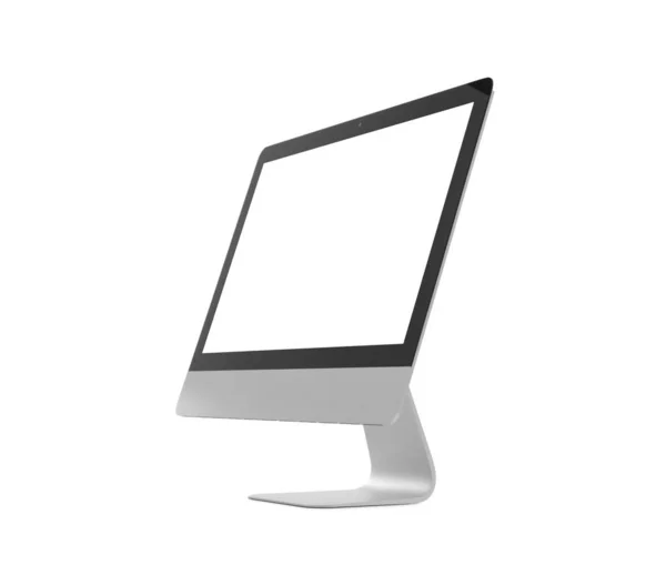 Nowy Komputer Białym Nowoczesna Technologia — Zdjęcie stockowe