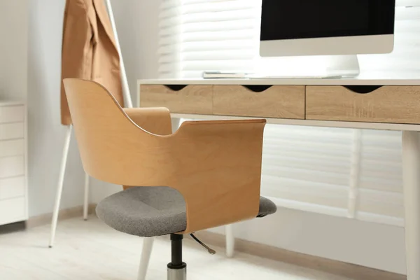 Stylish Office Chair Workplace Room Interior Design — Stock Fotó