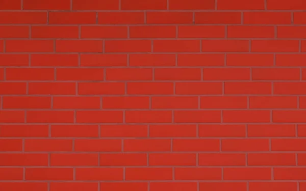 Arkaplan Olarak Kırmızı Renkli Tuğla Duvarın Dokusu — Stok fotoğraf