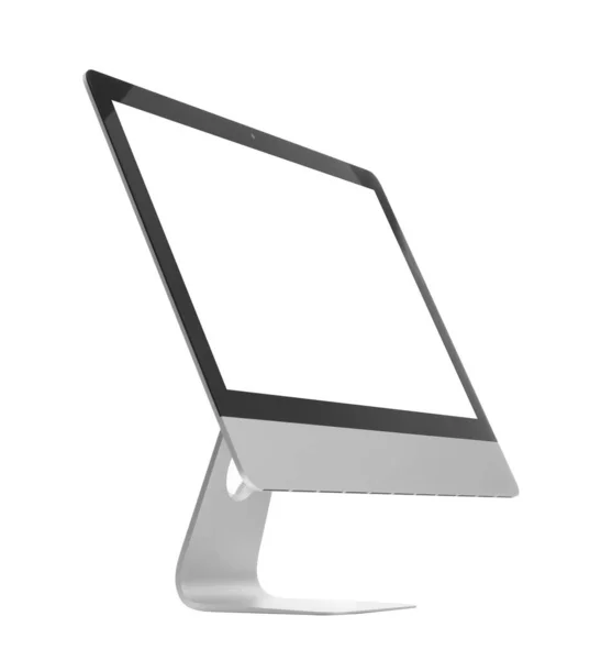 Nowy Komputer Białym Nowoczesna Technologia — Zdjęcie stockowe
