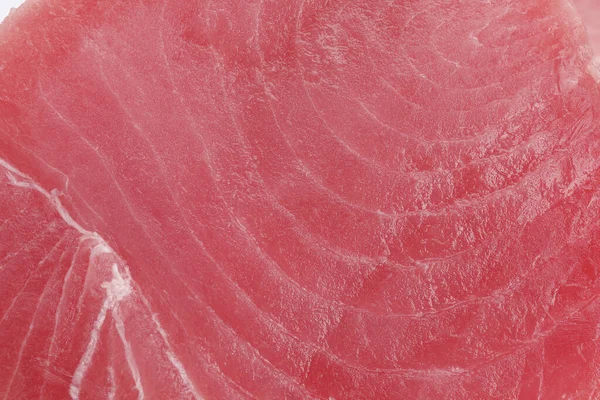 Fresh Raw Tuna Fillet Background Top View — Stock Photo, Image