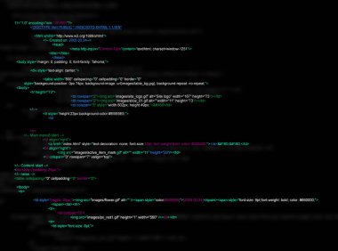 Siyah arkaplanda programlama dilinde yazılmış kaynak kodu