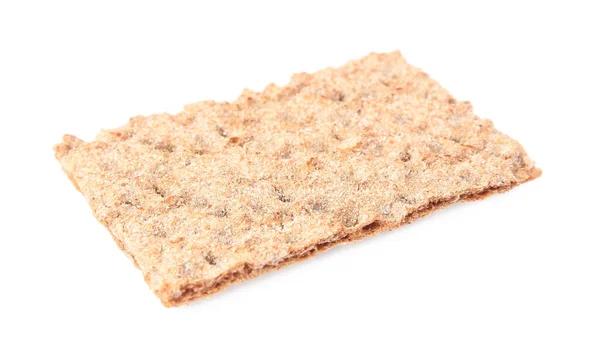 Fresh Crunchy Crispbread White Background Healthy Snack — Stock Photo, Image