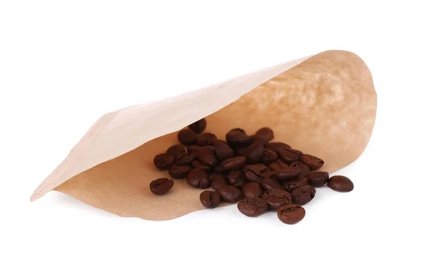 Kağıt Kahve Filtresi Beyaz Fasulye — Stok fotoğraf