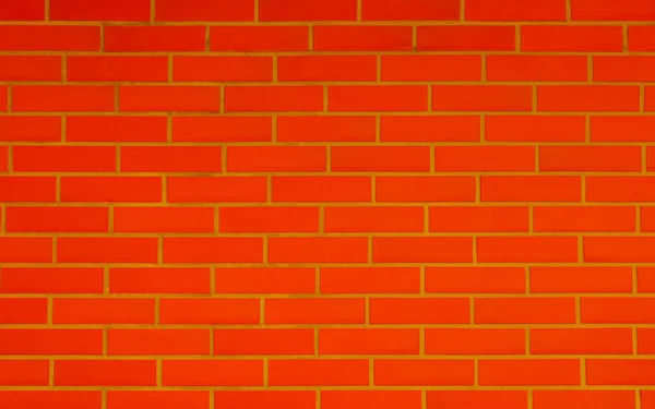 Texture Arancione Muro Mattoni Colore Rosso Come Sfondo — Foto Stock