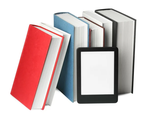 Livros Capa Dura Book Moderno Isolado Branco — Fotografia de Stock
