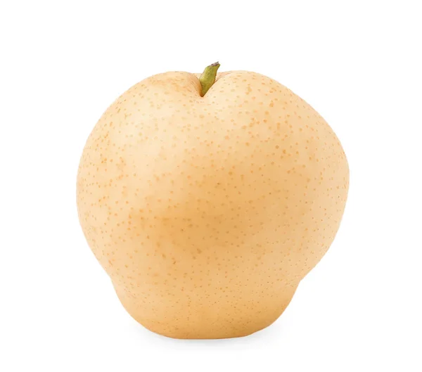 白で隔離された新鮮な熟したリンゴの梨 — ストック写真