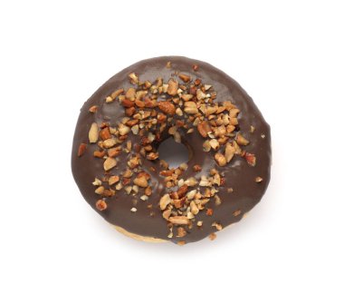 Lezzetli jöleli çörek, fındıklı, beyaz, üst manzara.