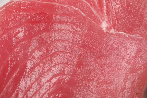 Fresh Raw Tuna Fillet Background Top View — Stock Photo, Image
