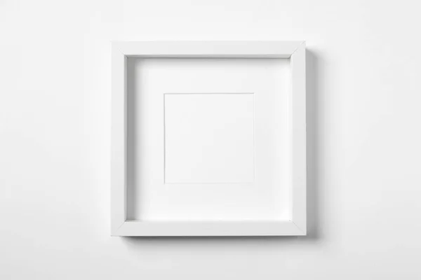 白色背景的空相框 用于设计的模型 — 图库照片