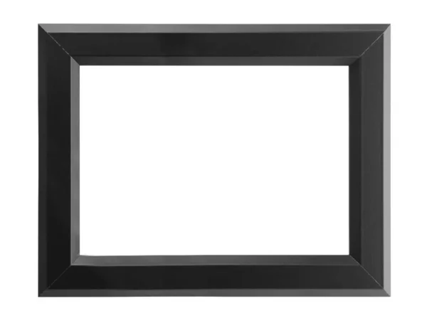 Schwarzer Rahmen Isoliert Auf Weiß Für Spiegel Foto Bild Malerei — Stockfoto