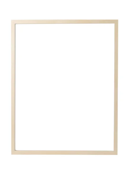 Houten Frame Geïsoleerd Wit Voor Spiegel Foto Foto Schilderij Anderen — Stockfoto