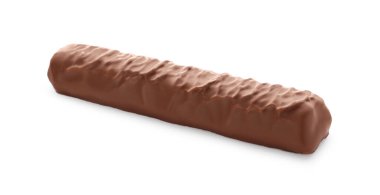 Beyaz üzerine izole tatlı çikolata.
