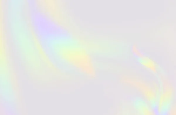 Rainbow Pastell Färger Vit Bakgrund Ljusbrytningseffekt — Stockfoto