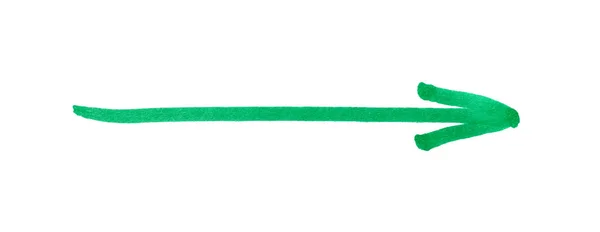 用绿松石标记画出的箭头 独立于白色的顶部视图 — 图库照片