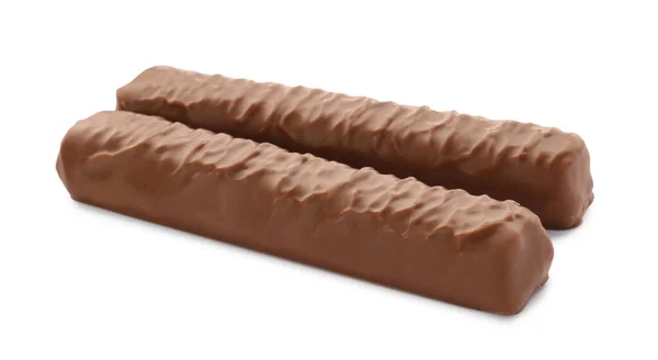Сладкий Вкусный Шоколад Белом Фоне — стоковое фото