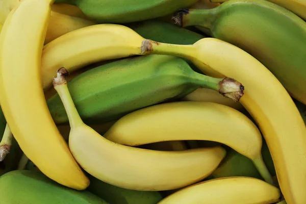 Различные Виды Бананов Фон Крупный План — стоковое фото