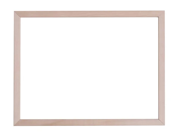 Houten Frame Geïsoleerd Wit Voor Spiegel Foto Foto Schilderij Anderen — Stockfoto