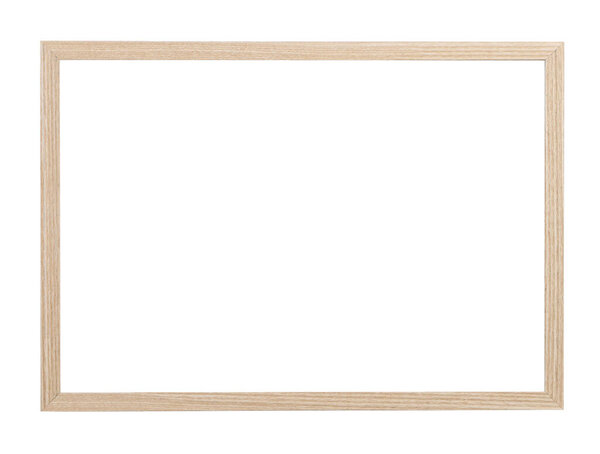 Wooden frame isolated on white. For mirror, photo, picture, painting and others