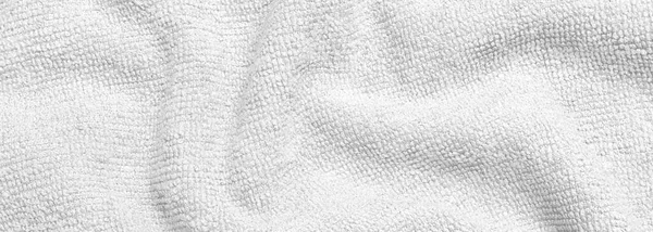 Tessuto Bianco Come Sfondo Vista Dall Alto Design Banner — Foto Stock