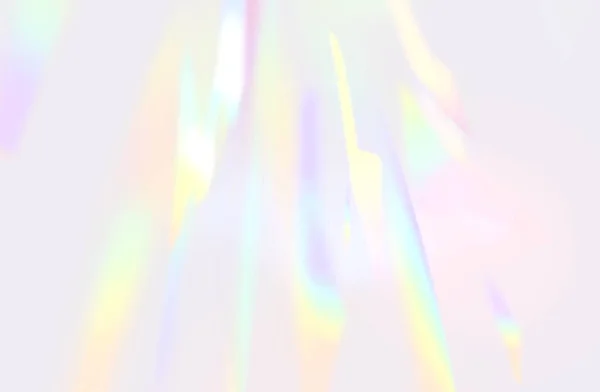 Beyaz Arka Planda Gökkuşağı Renkleri Işık Kırılma Efekti — Stok fotoğraf