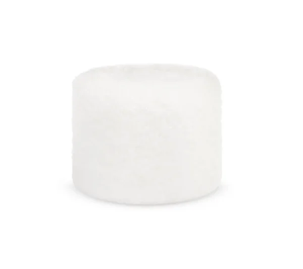 白で隔離されたおいしい甘いマシュマロの1つ — ストック写真
