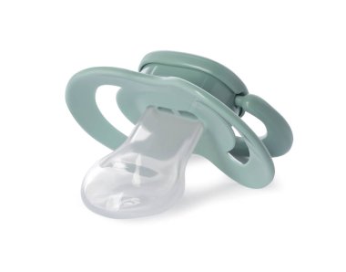 Bir bebek emziği beyaza izole edilmiş.