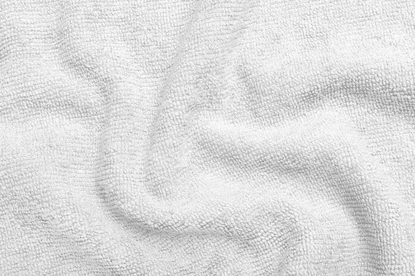 Tissu Blanc Doux Comme Fond Vue Dessus — Photo