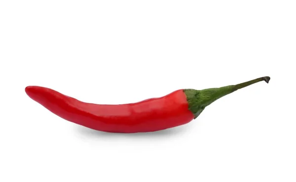 Red Hot Chilli Pepř Izolované Bílém — Stock fotografie