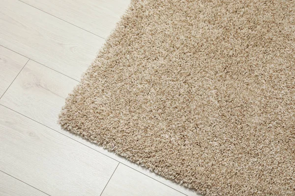 Beautiful Beige Carpet Floor View Space Text — Stock Photo, Image