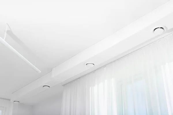 White Ceiling Modern Lighting Office —  Fotos de Stock