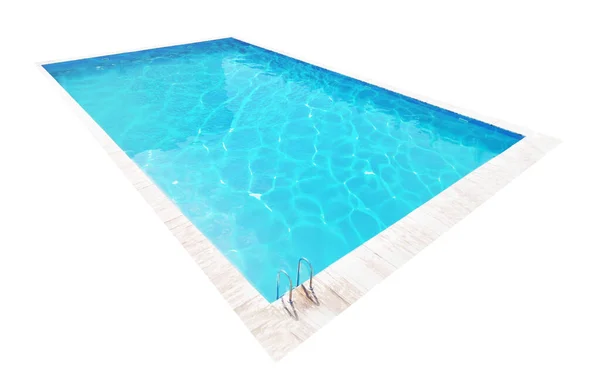 Swimming Pool Ladder Isolated White — Stock Photo, Image