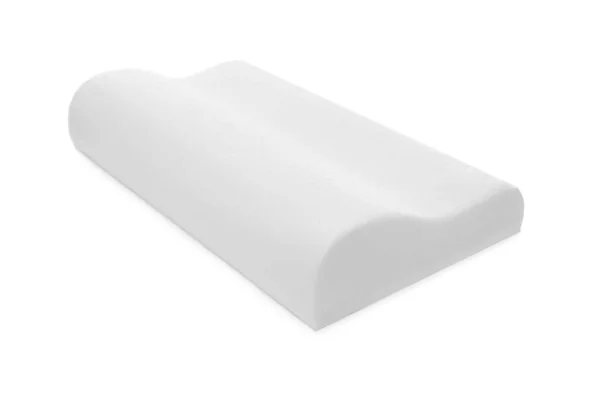 白色に隔離された整形外科用メモリーフォーム枕 — ストック写真