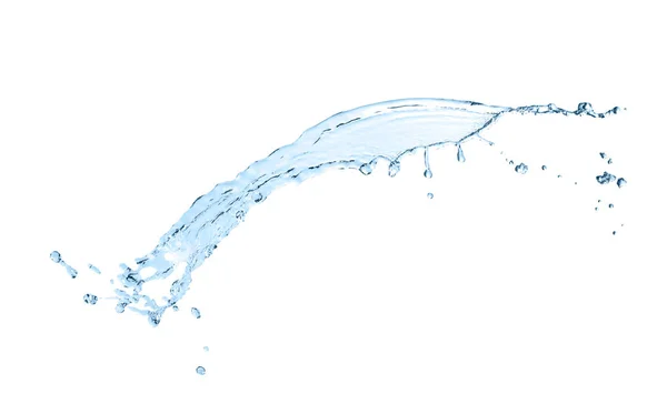 Spritzer Klares Wasser Auf Weißem Hintergrund — Stockfoto