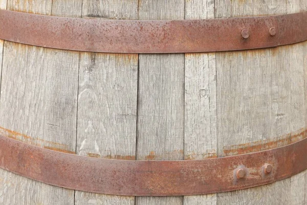 Traditionelle Holzfässer Als Hintergrund Nahaufnahme Weinherstellung — Stockfoto