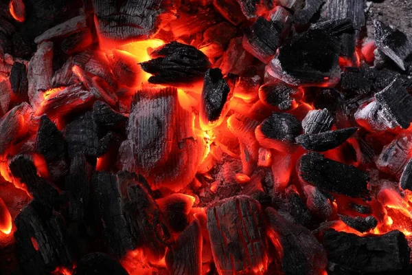 石炭をバックグラウンドとして熱し トップビューの作品 — ストック写真