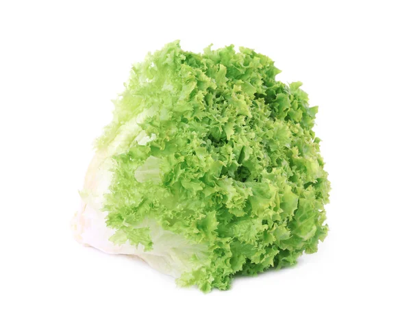 Φρέσκο Μαρούλι Απομονωμένο Λευκό Λαχανικά Σαλάτας — Φωτογραφία Αρχείου