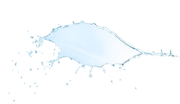 Splash Clear Water White Background — Stock Photo, Image