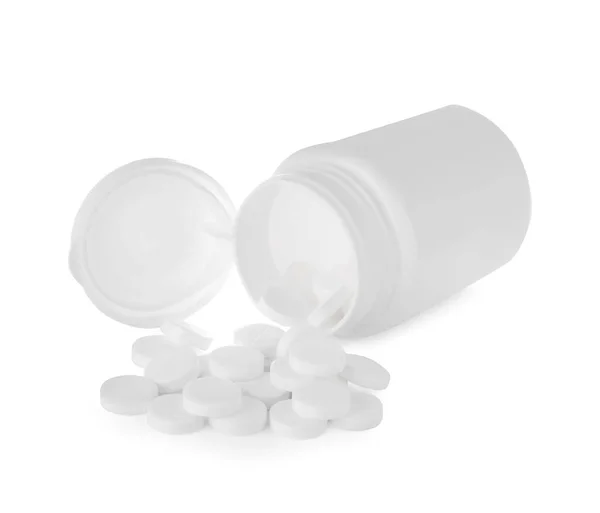 Bottle Antidepressant Pills Isolated White — Stock Photo, Image